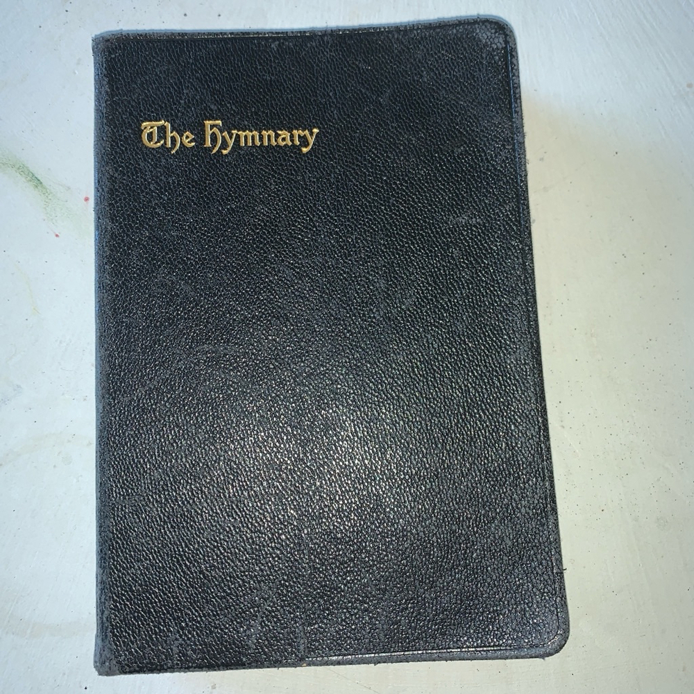 Vintage Hymnal Book - Black and Gold